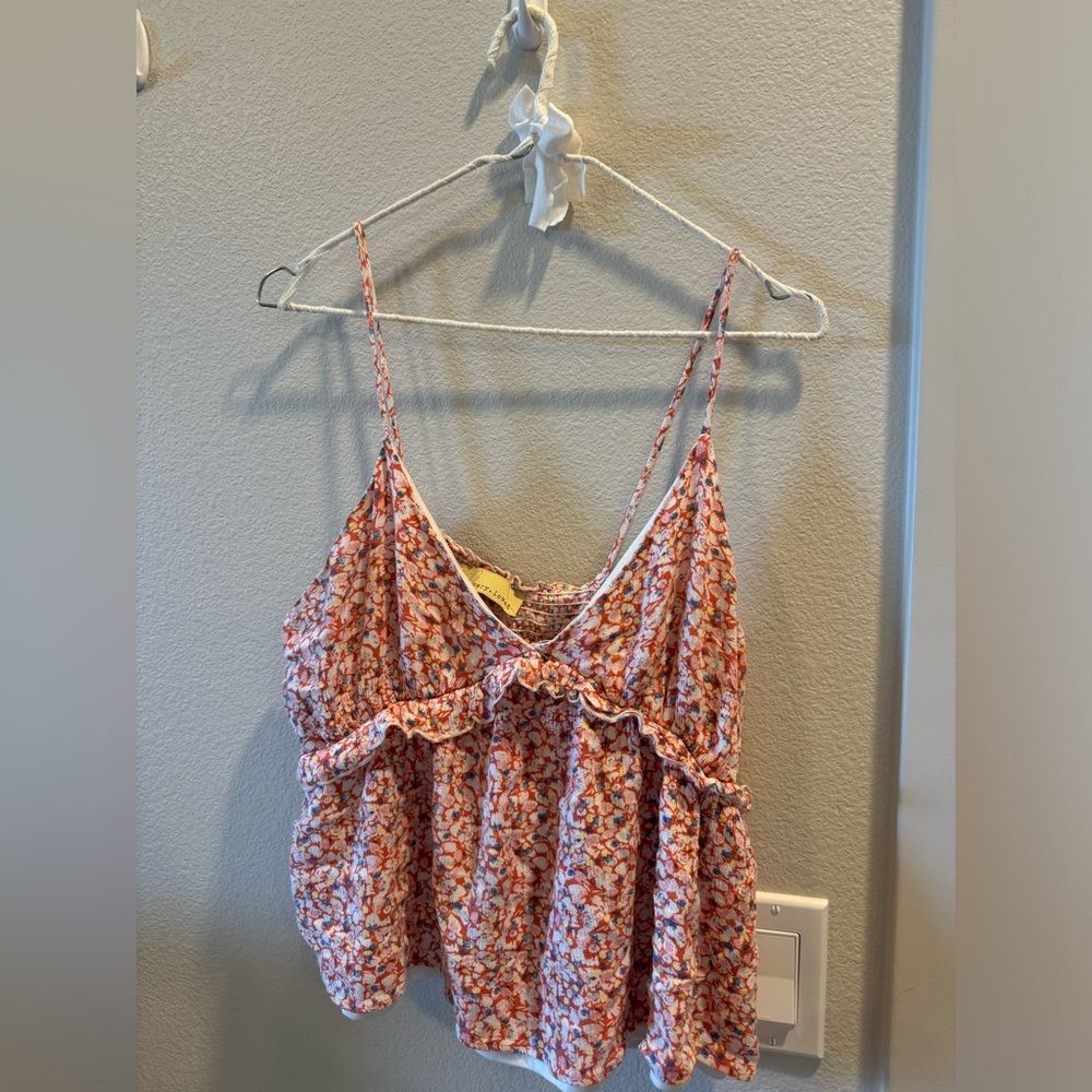 Floral Spaghetti Strap Top